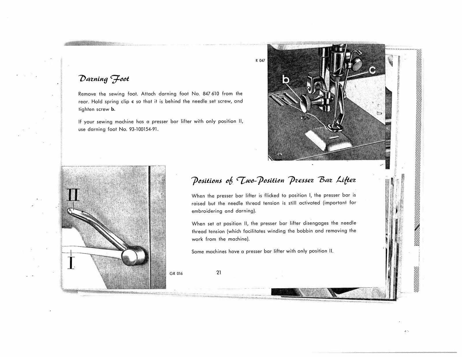 PFAFF 90 Sewing Machine Instructions Manual - STEEL WIRE BOUND - TOUGH COVERS