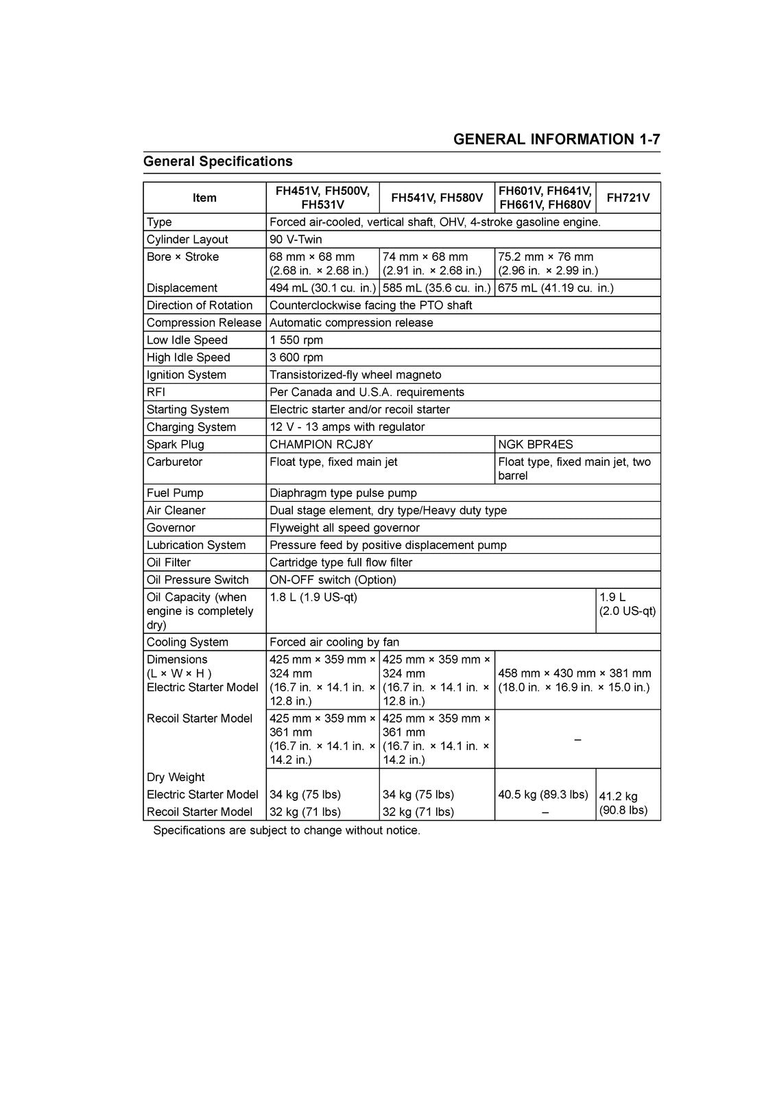KAWASAKI FH451V FH531V FH541V FH601V  More Engine Service Manual - WIRE BOUND