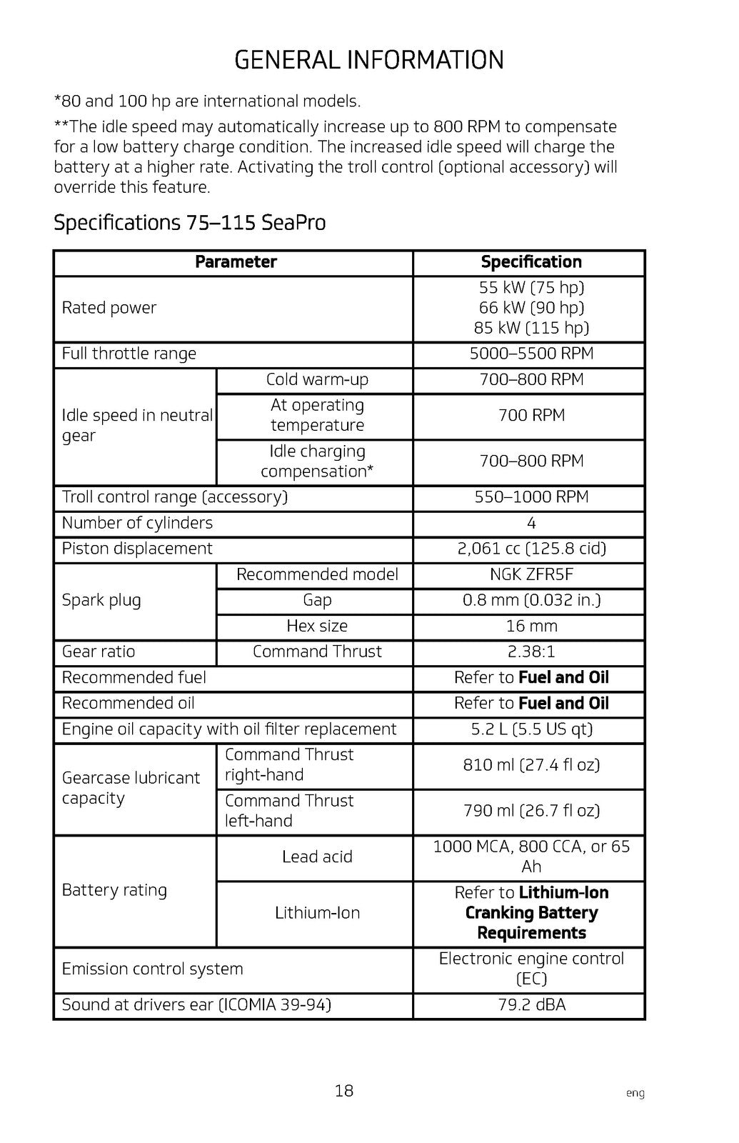 MERCURY 75 80 90 100 115 Pro XS SeaPro Maintenance Installation Manual - BOUND