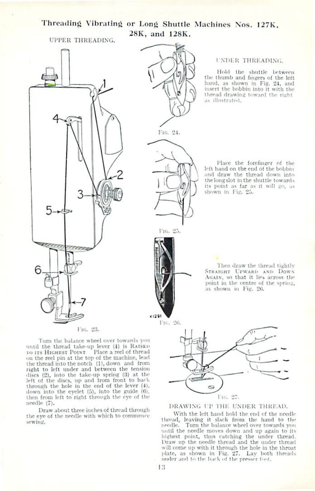 SINGER Model 15 Family Machines Attachments Operators Manual BUNDLE - WIRE BOUND