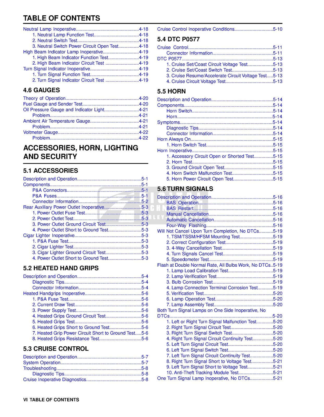 HARLEY-DAVIDSON Touring Models Electrical Diagnostic Manual 2011, FOLDOUTS