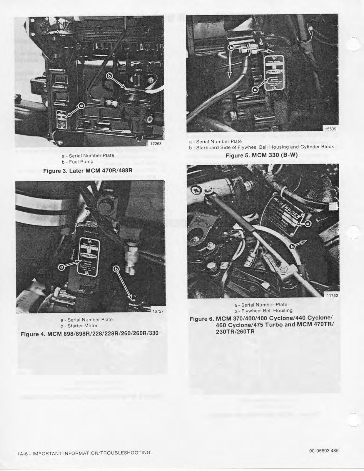 MERCURY MERCRUISER GM 4 6 V-8 Cylinder Marine Engine Service Manual 1988 - BOUND