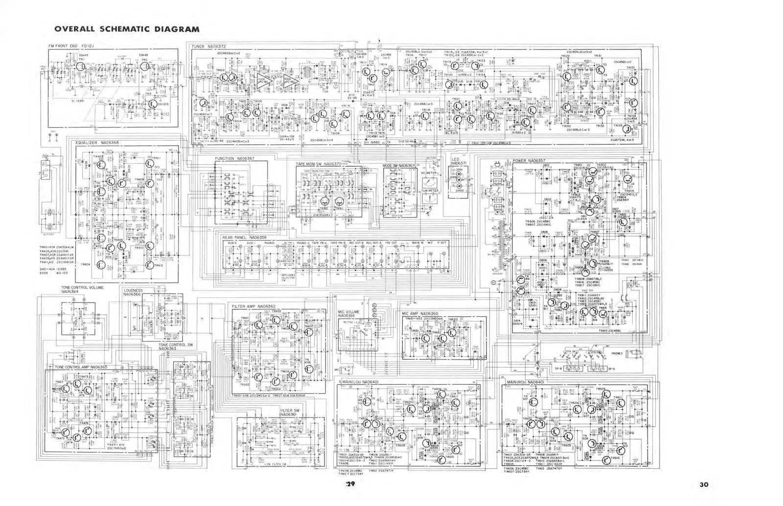 YAMAHA CR-1000 FM Stereo Receiver Service Manual - BOUND - COVERS - XL FOLDOUTS