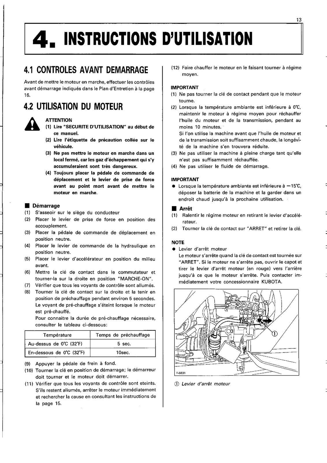 KUBOTA G1700 G1900 Operators Manual - STEEL WIRE BOUND - PROTECTIVE COVERS