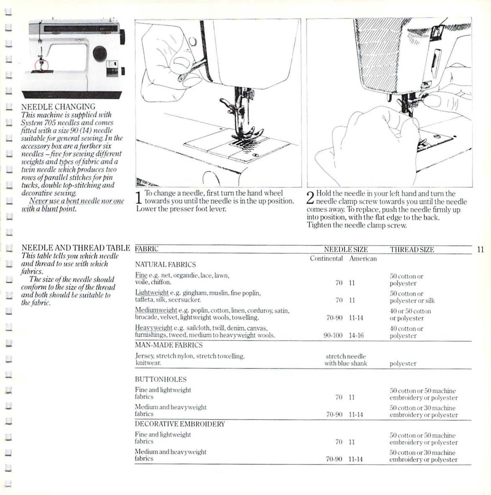 FRISTER ROSSMANN 1080 Sewing Machine Instruction Manual - WIRE BOUND - COVERS