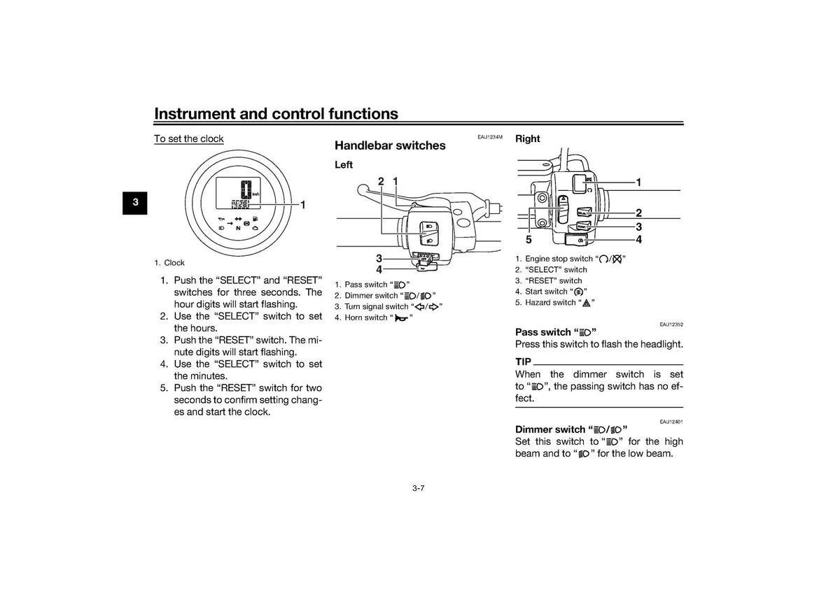 YAMAHA XVS950CUD-A Owners Manual 2017 - STEEL WIRE BOUND - PROTECTIVE COVERS