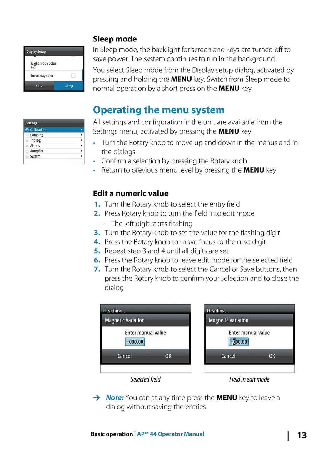 SIMRAD AP44 OPERATORS MANUAL - STEEL WIRE BOUND - PROTECTIVE COVERS
