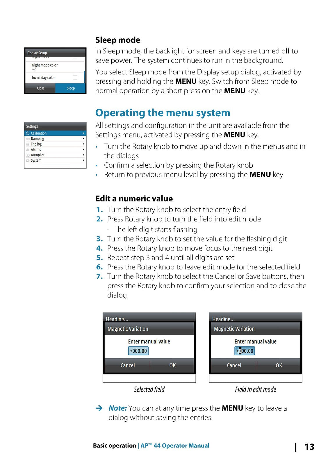 SIMRAD AP44 OPERATORS MANUAL - STEEL WIRE BOUND - PROTECTIVE COVERS