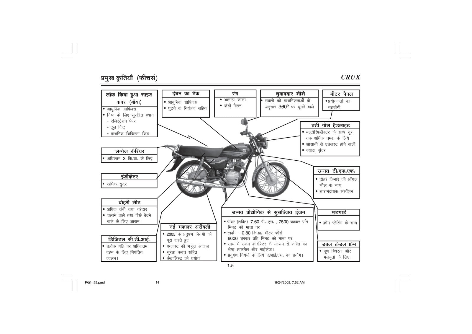YAMAHA CRUX Owners Manual - STEEL WIRE BOUND - PROTECTIVE COVERS