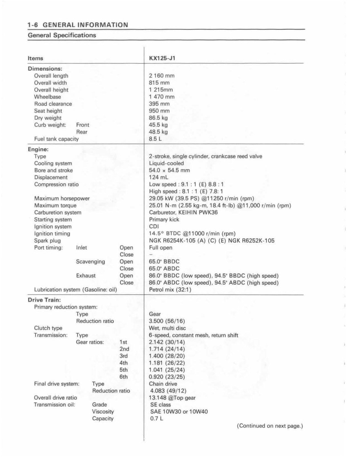 KAWASAKI KX125 KX250 Motorcycle Service Manual 1992-1993 - WIRE BOUND - COVERS