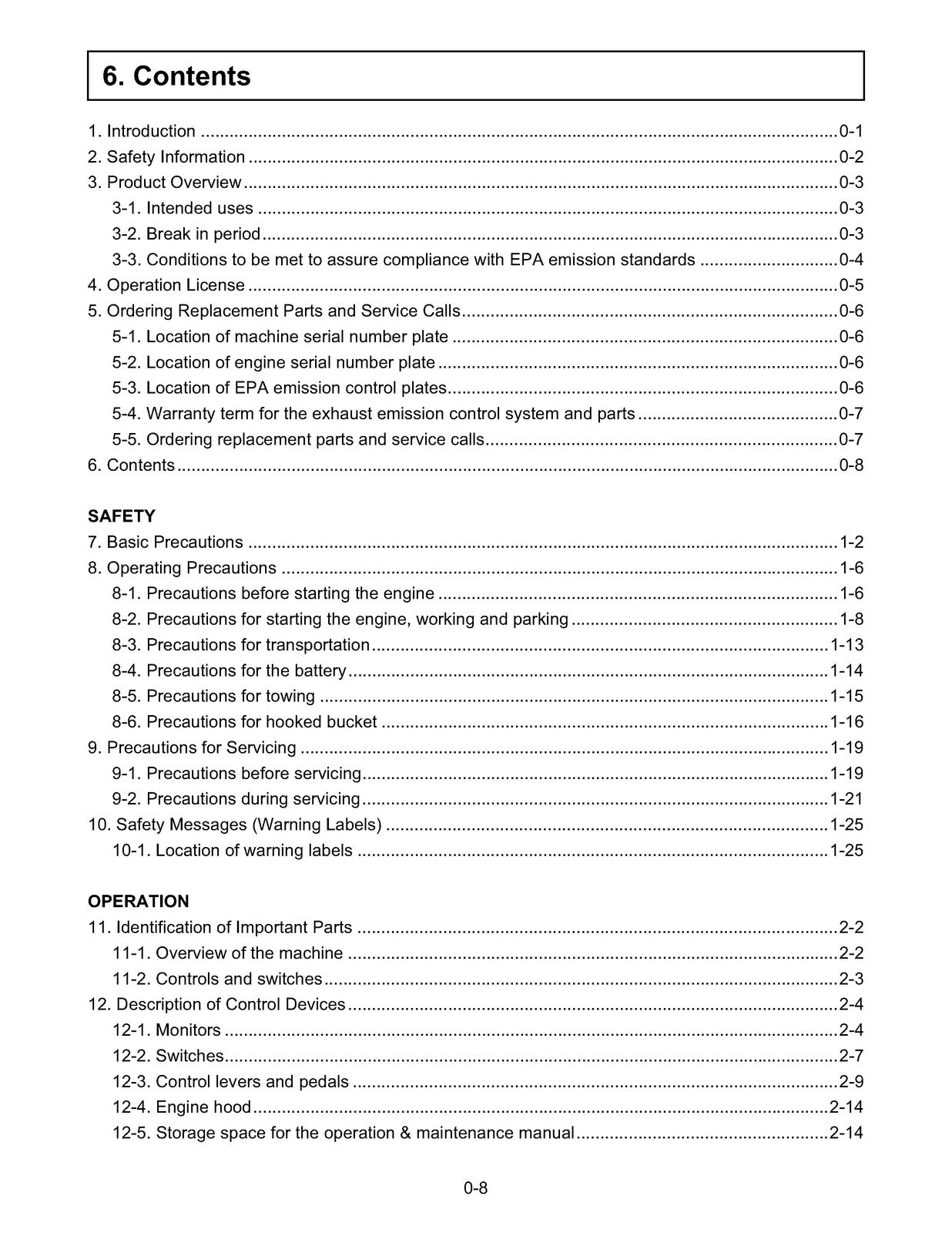 YANMAR ViO17 Excavator Operation and Maintenance Manual 2007 - WIRE BOUND