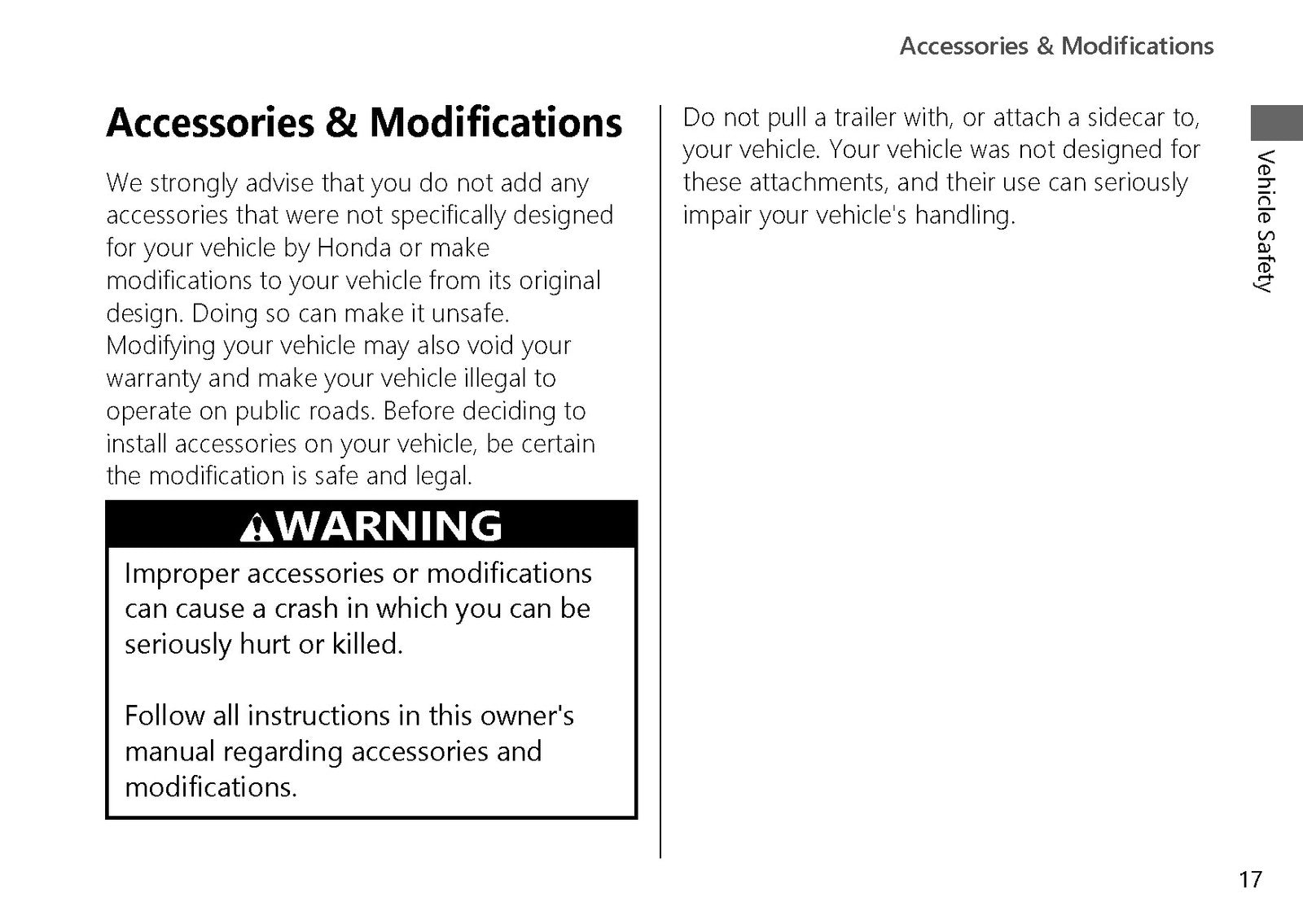 HONDA X-ADV ADV750 Owners Manual 2024 - STEEL WIRE BOUND - PROTECTIVE COVERS