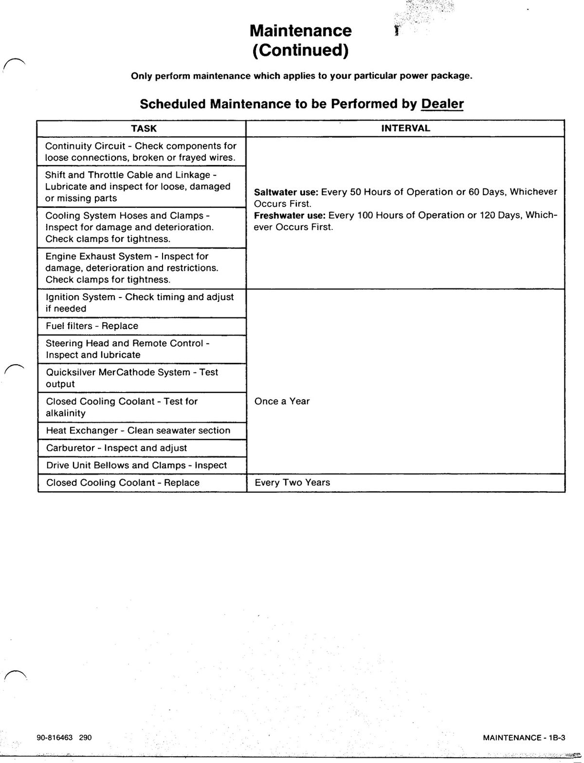 MERCURY MERCRUISER V-8 50L 57L 74L 82L 350 454 502 Service Manual 1992
