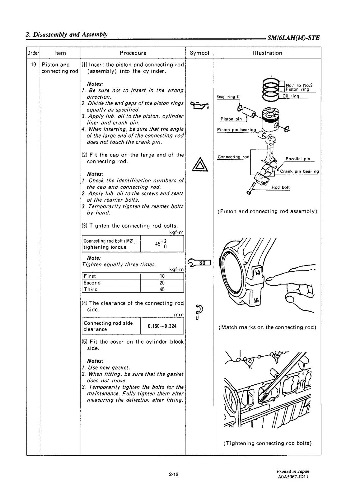 YANMAR 6LAHM-STE Diesel Engine Service Manual - BOUND - COVERS - XL FOLDOUTS