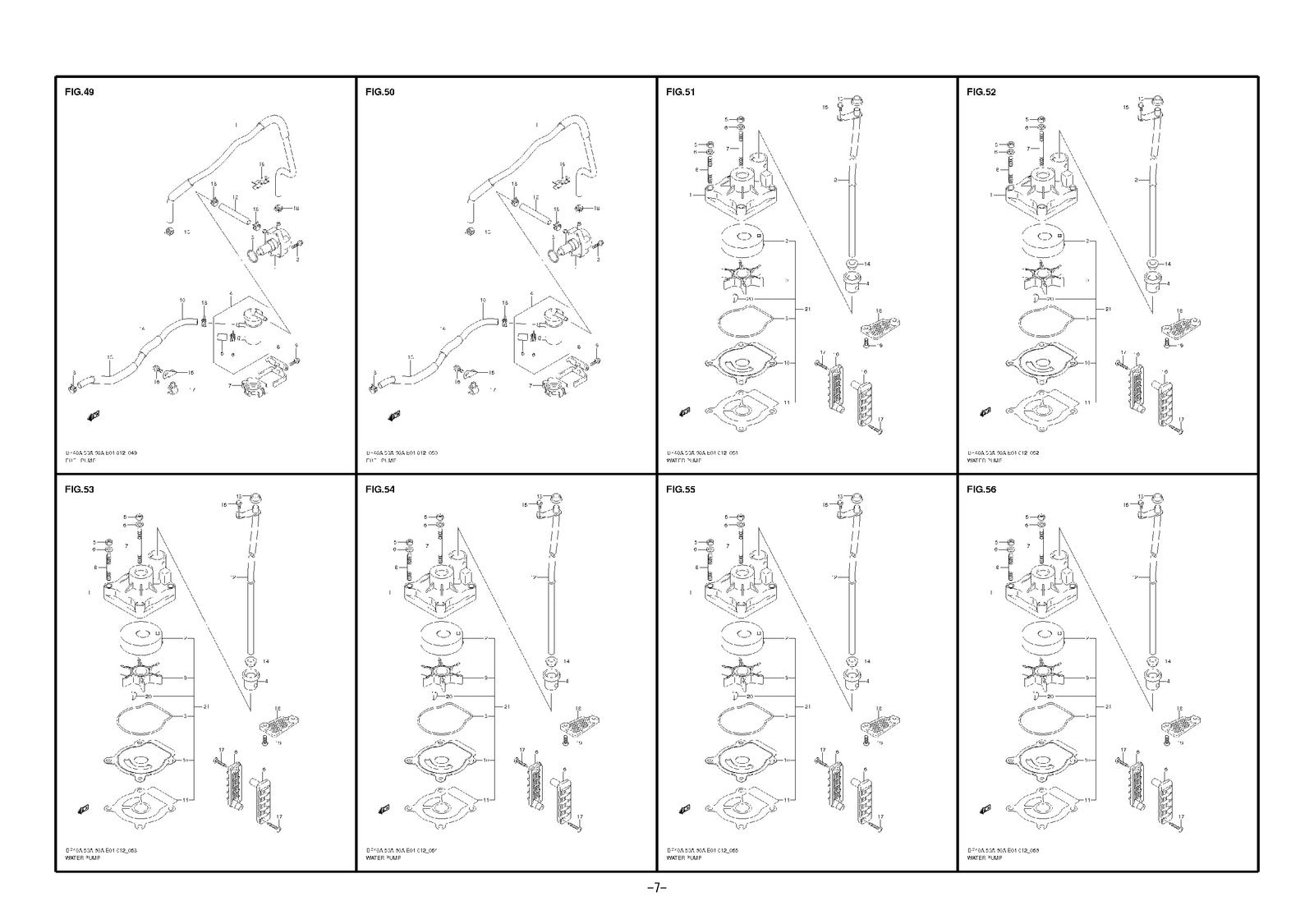 SUZUKI DF40A DF50A DF60A Outboard Motor Parts Catalogue 2011 - WIRE BOUND