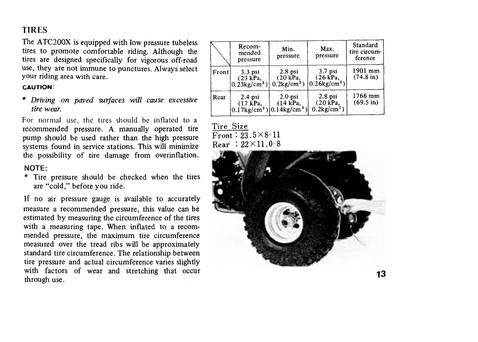 HONDA ATC200X All Terrain Cycle Owners Manual 1983 - WIRE BOUND - TOUGH COVERS