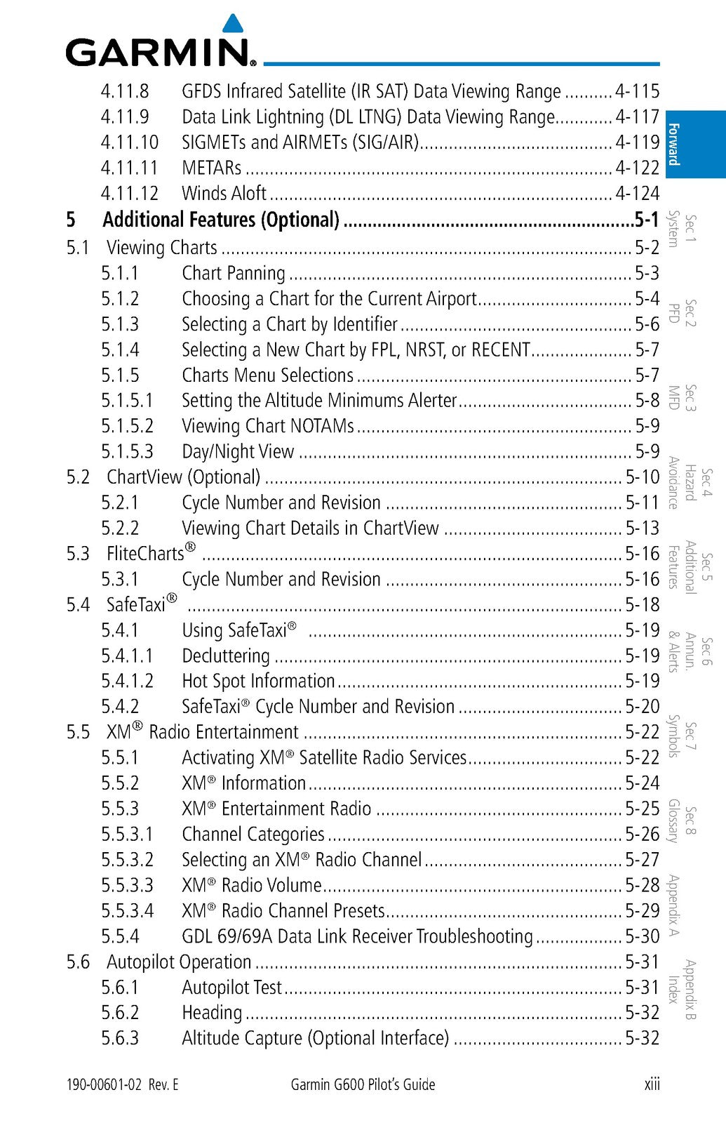 GARMIN G600 Pilots Guide 2011 - STEEL WIRE BOUND - PROTECTIVE COVERS