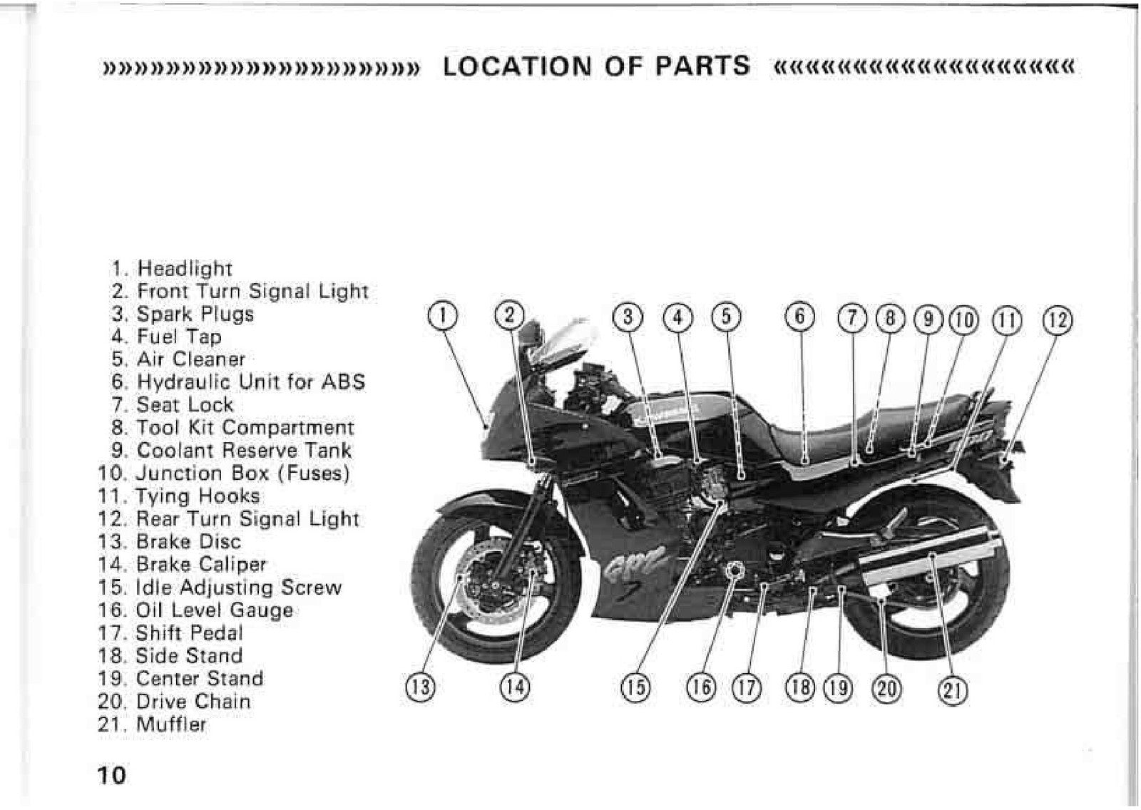 KAWASAKI GPZ1100 ABS Motorcycle Owners Manual - STEEL WIRE BOUND - TOUGH COVERS