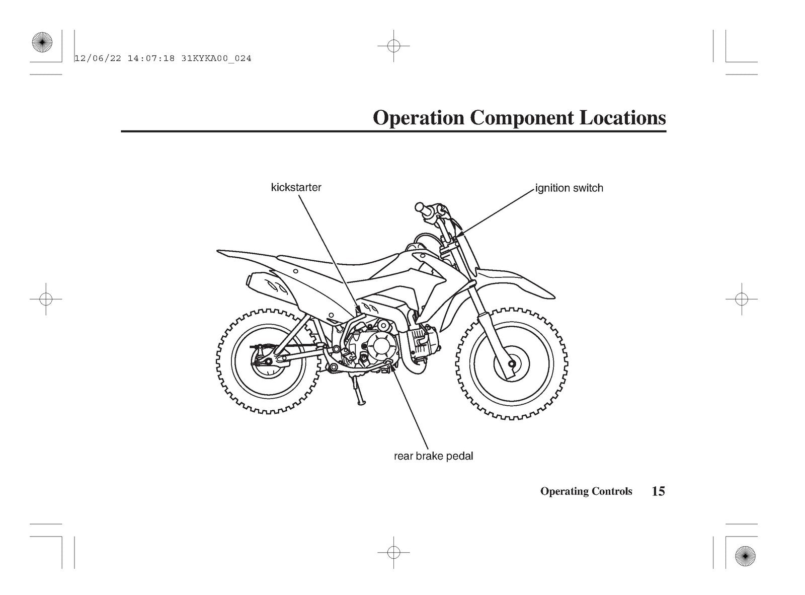 HONDA CRF110F Owners Manual 2013 - STEEL WIRE BOUND - PROTECTIVE COVERS