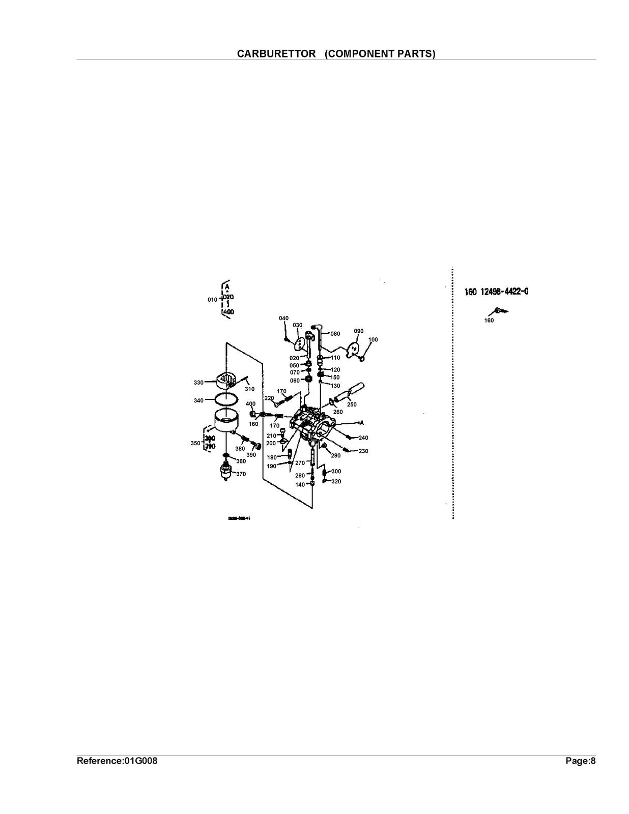 KUBOTA T1560 serial number 39999 and below Parts Manual - WIRE BOUND - COVERS