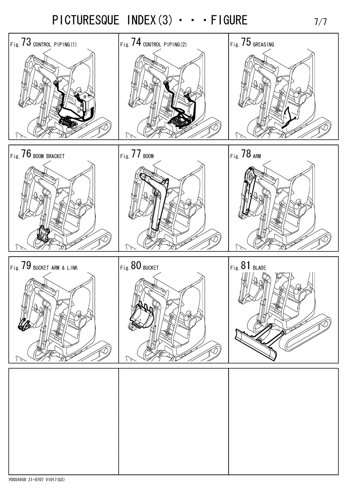 YANMAR ViO-17 Excavator Parts Catalog Manual 2009 - WIRE BOUND - TOUGH COVERS
