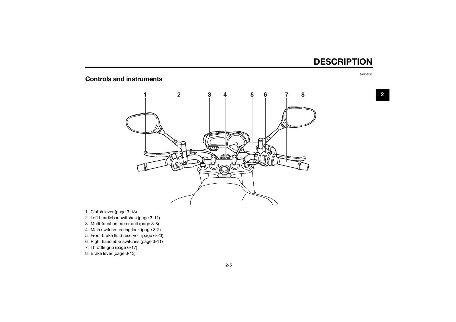 YAMAHA FZ8-N FZ8-NA Motorcycle Owners Manual 2014 - WIRE BOUND - TOUGH COVERS