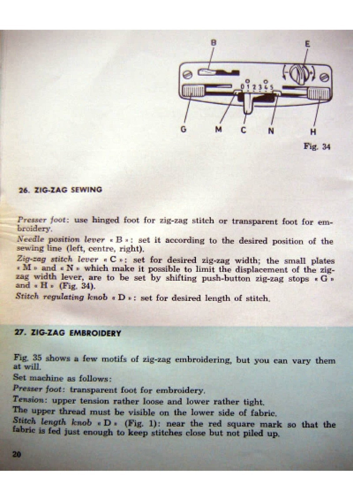NECCHI Lycia 524 522 Sewing Machine Instruction Manual - WIRE BOUND - COVERS