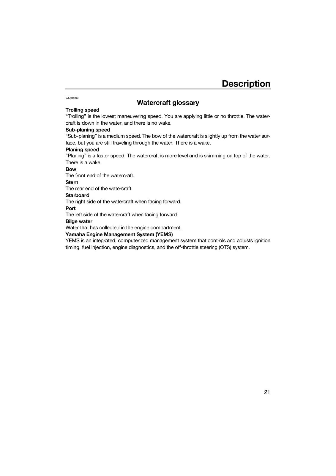 YAMAHA 2014 WaveRunner FX HO FX Cruiser HO Owners Operators Manual - WIRE BOUND