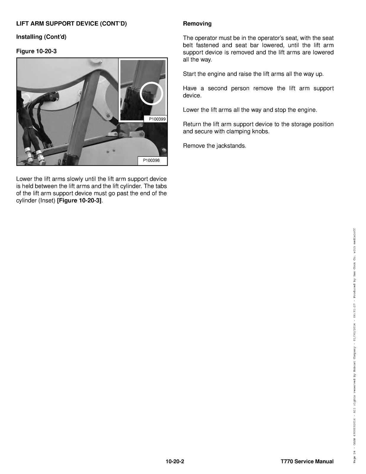 BOBCAT T770 Compact Track Loader Service Manual SN A3P811001 Up 2013, FOLDOUTS