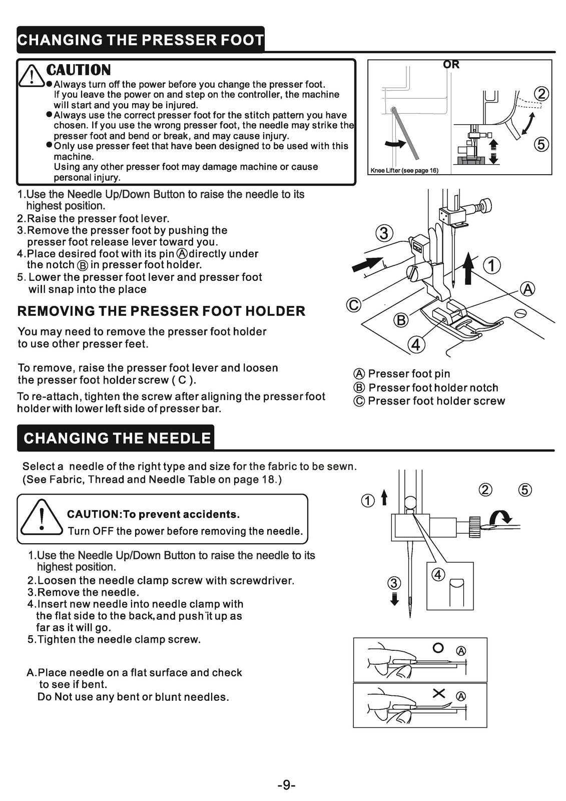 BABY LOCK Jazz II BLMJZ-2 Sewing Machine Instruction Manual - WIRE BOUND
