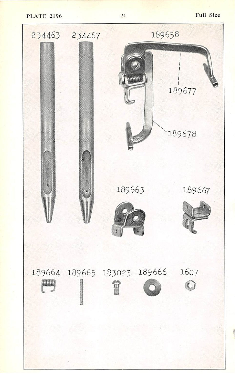 SINGER 206K10 K11 K18 K19 ILLUSTRATED LIST OF PARTS MANUAL - WIRE BOUND - COVERS