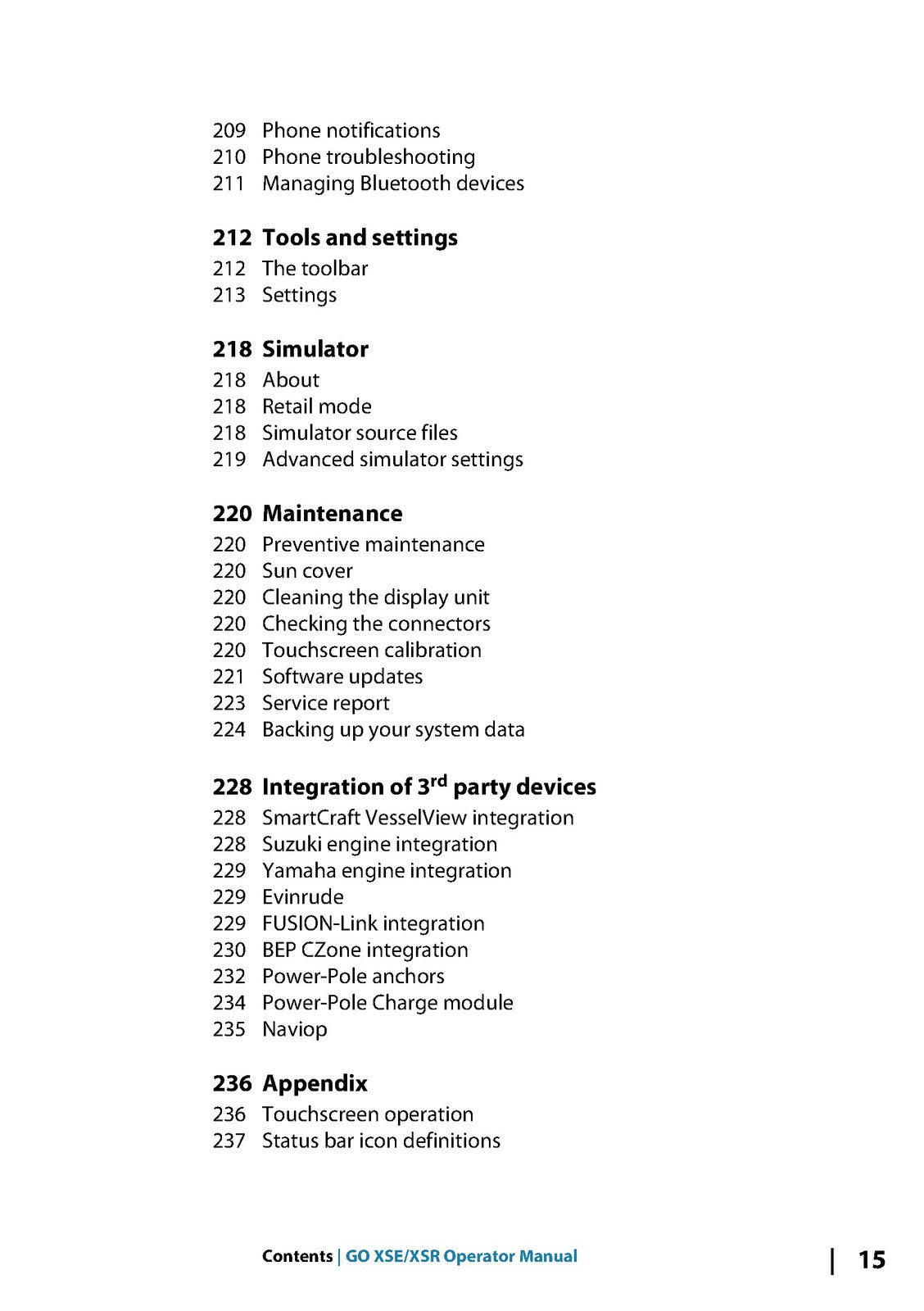 SIMRAD GO XSE XSR Series OPERATOR MANUAL - STEEL WIRE BOUND - PROTECTIVE COVERS
