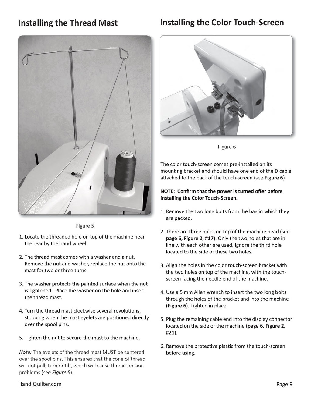 HANDI QUILTER HQ Sweet Sixteen User Manual QM30270, v 2.0, 2014, BOUND, COVERS