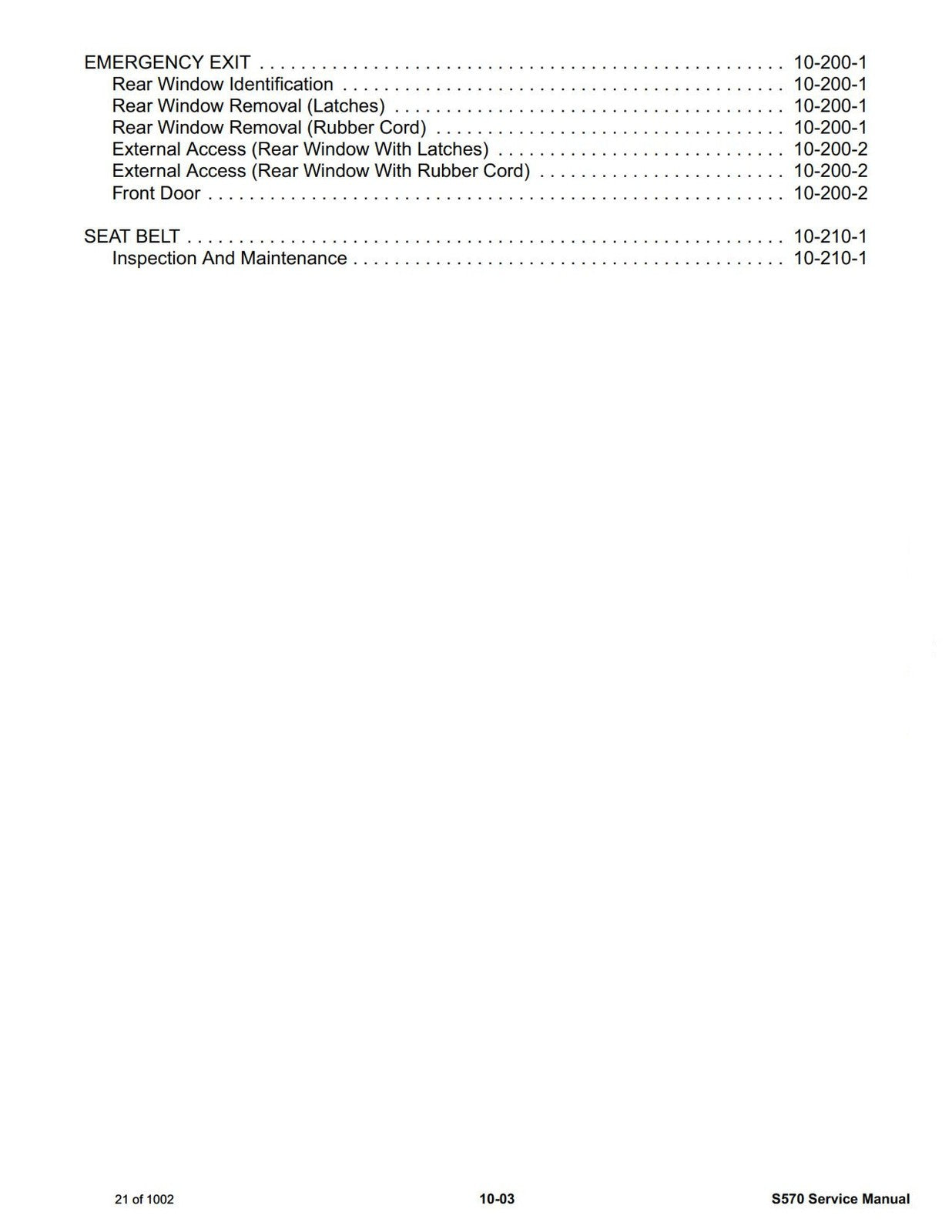 BOBCAT S570 SN ALM411001 and up Service Manual - BOUND - COVERS - XL FOLDOUTS