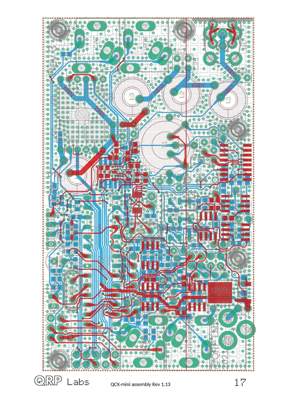QRP LABS QCX-Mini for PCB Rev 1 and 2 Assembly Manual - WIRE BOUND - COVERS