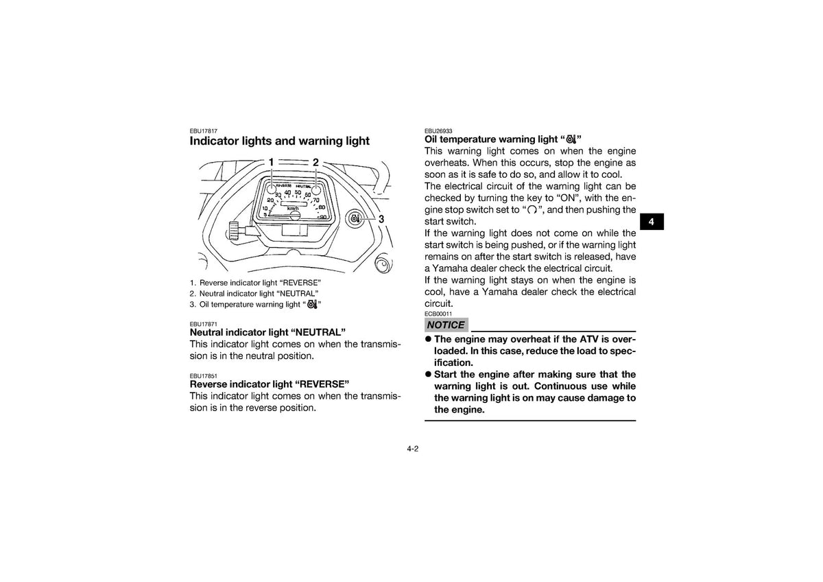 YAMAHA YFM350TF Grizzly 350 ATV Owners Manual 2015 - WIRE BOUND - TOUGH COVERS