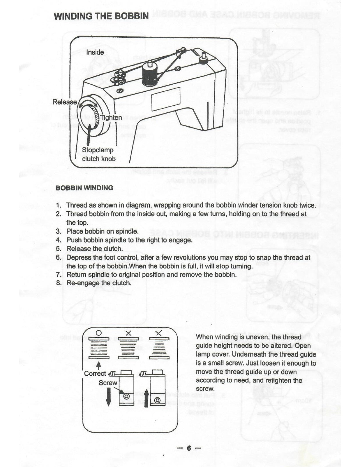 NECCHI Royale 3204 3205 Series Sewing Machine Instruction Manual - WIRE BOUND