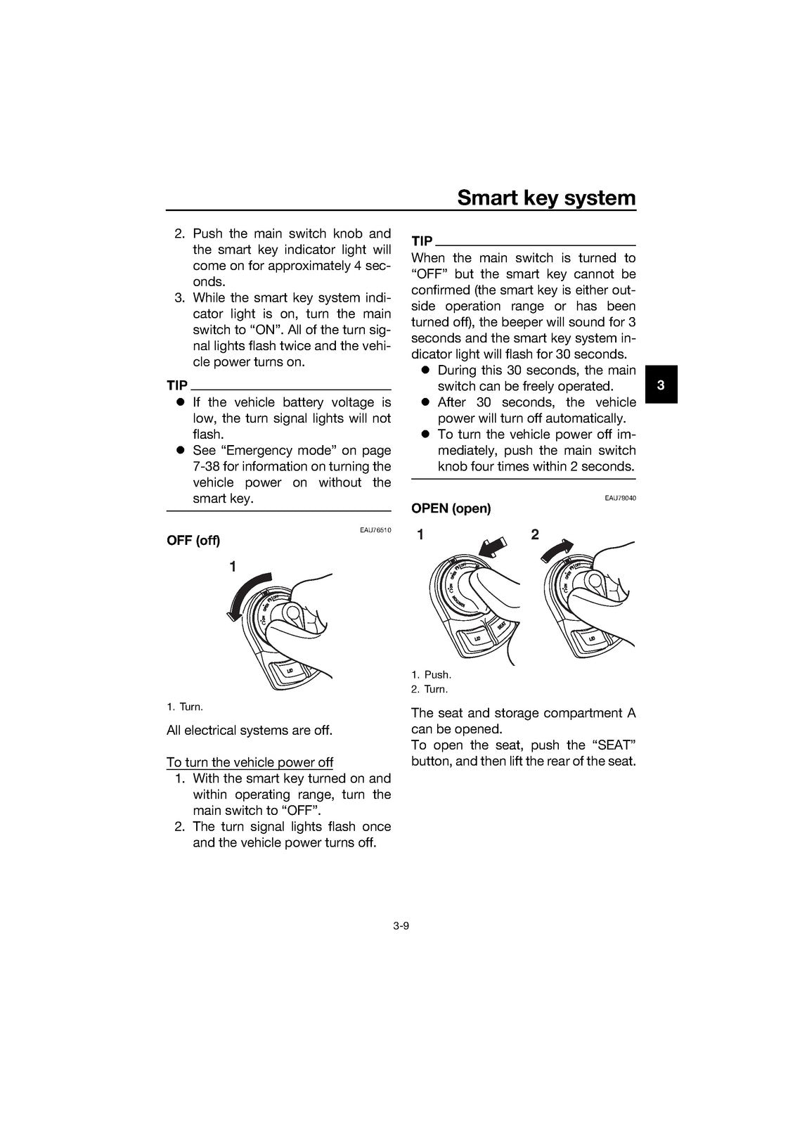 YAMAHA X-MAX 300 Owners Manual 2017 - STEEL WIRE BOUND - PROTECTIVE COVERS