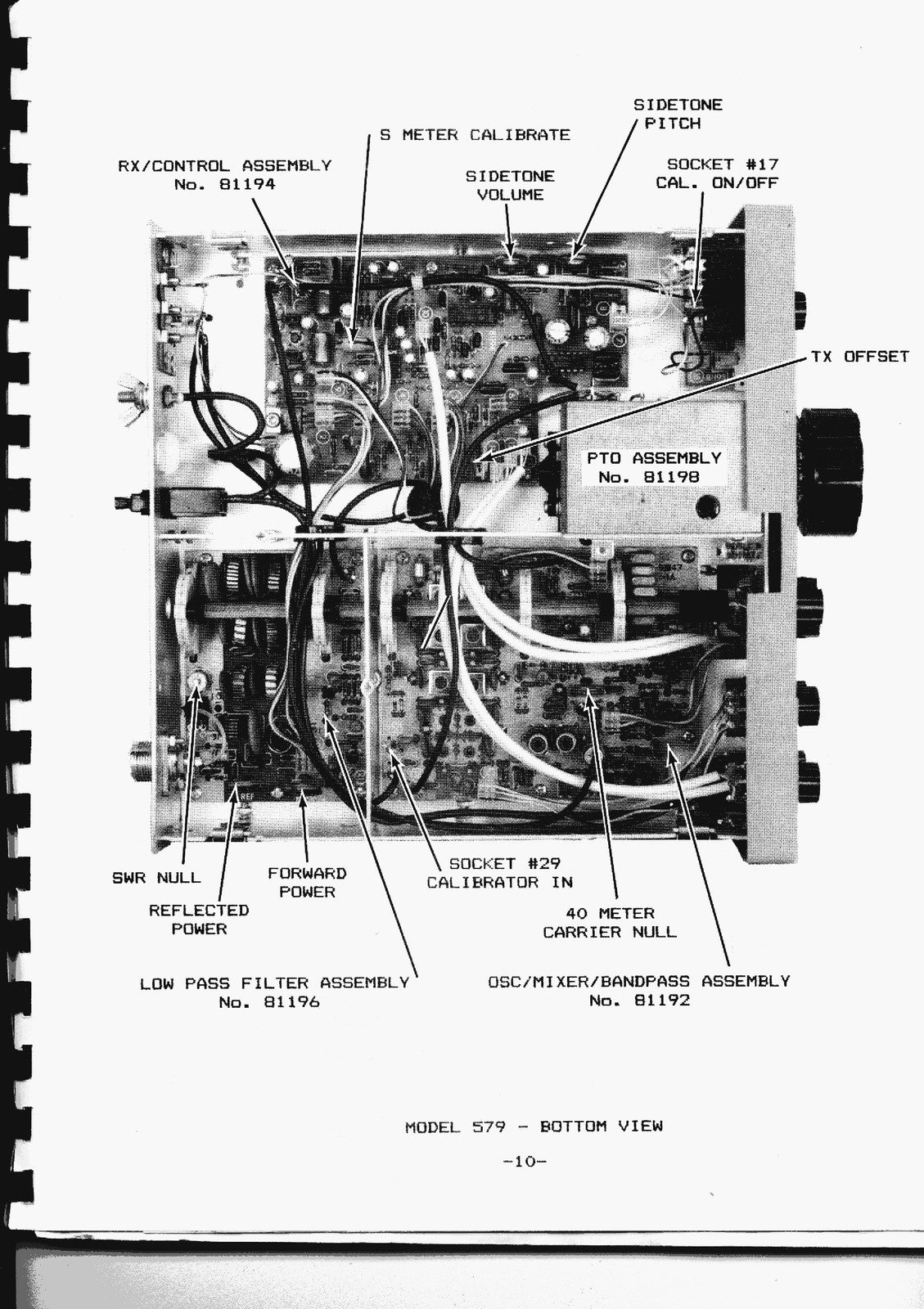 TEN TEC Century 22 Owners Manual - STEEL WIRE BOUND - PROTECTIVE COVERS
