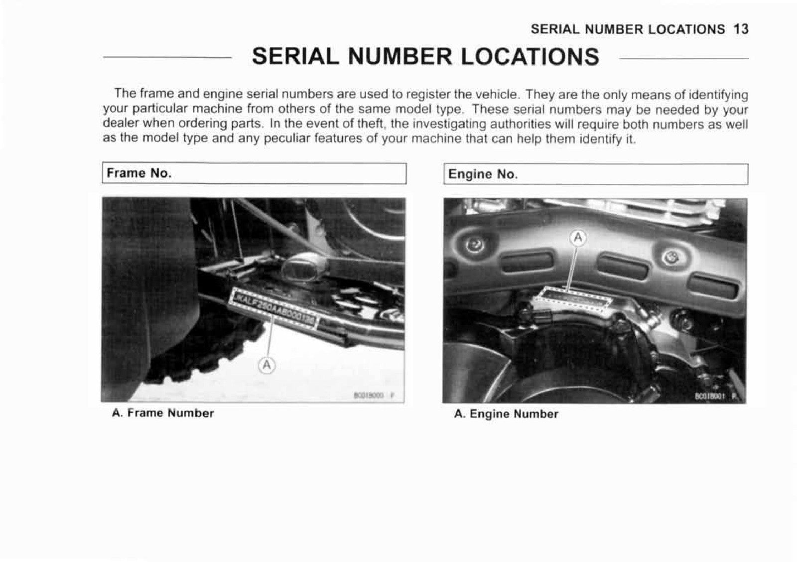 KAWASAKI Bayou 250 Owners Manual 2006 - STEEL WIRE BOUND - PROTECTIVE COVERS