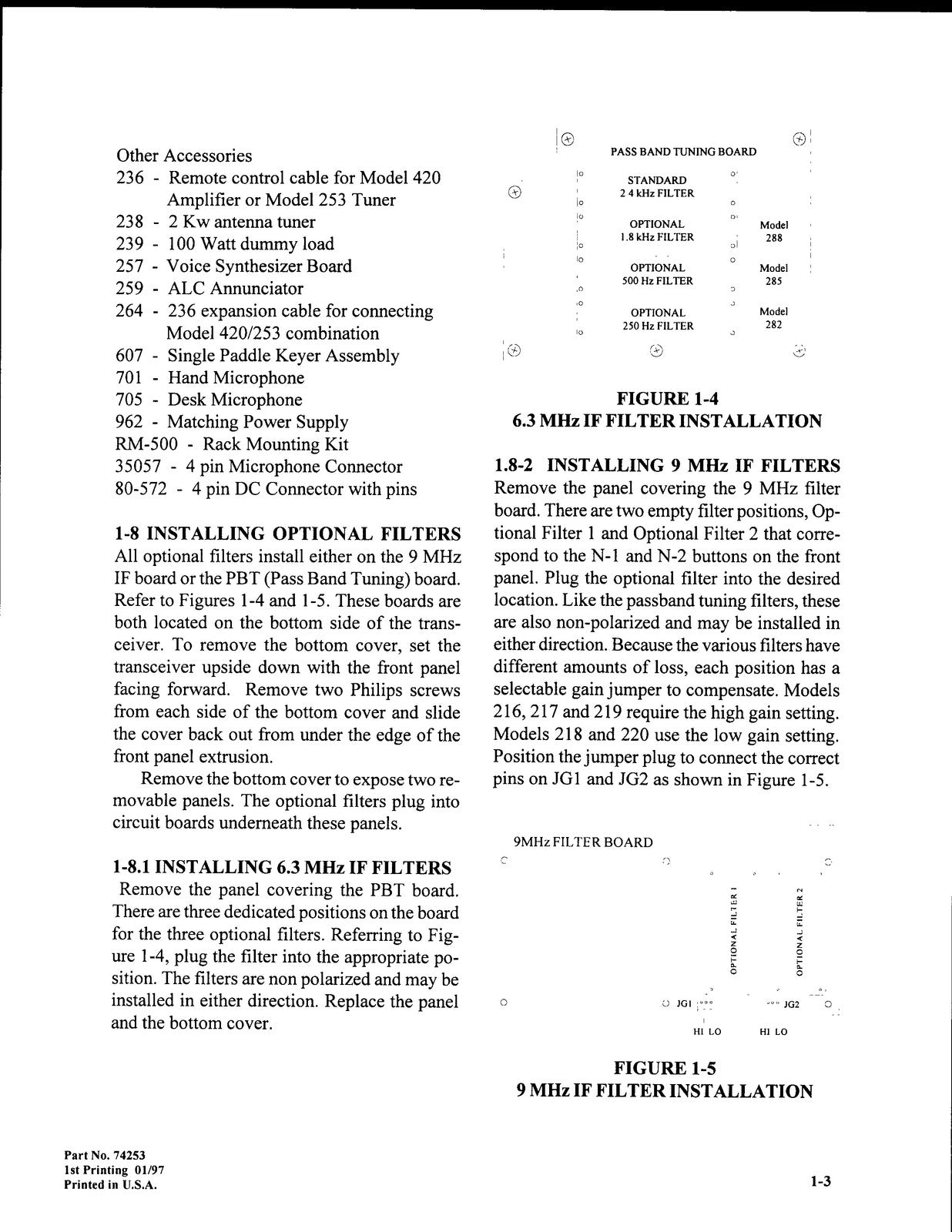TEN-TEC OMNI VI Plus Model 564 Operating Instructions Manual - WIRE BOUND