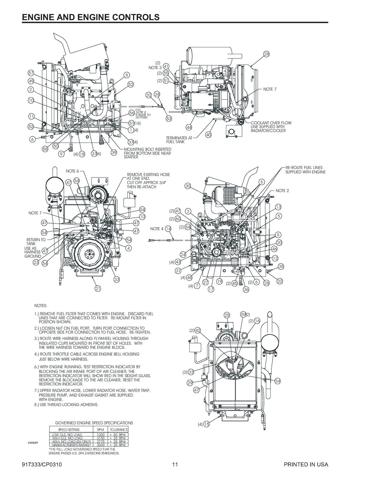 MUSTANG 2044 2054 SKID STEER PARTS MANUAL - WIRE BOUND - TOUGH COVERS