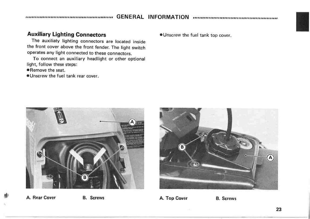 KAWASAKI Bayou 300 All Terrain Vehicle Owners Manual 3 - WIRE BOUND - COVERS