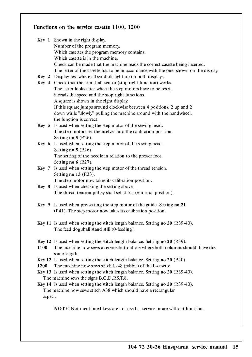 HUSQVARNA 1200 1100 1090 1070 1050 SERVICE MANUAL - WIRE BOUND - TOUGH COVERS