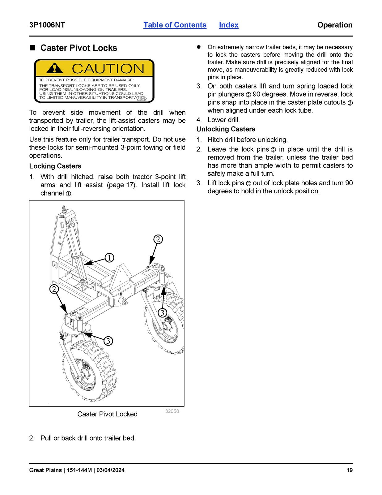 GREAT PLAINS 3P1006NT Semi-Mounted 10-Foot No-Till Drill Owners Manual - BOUND
