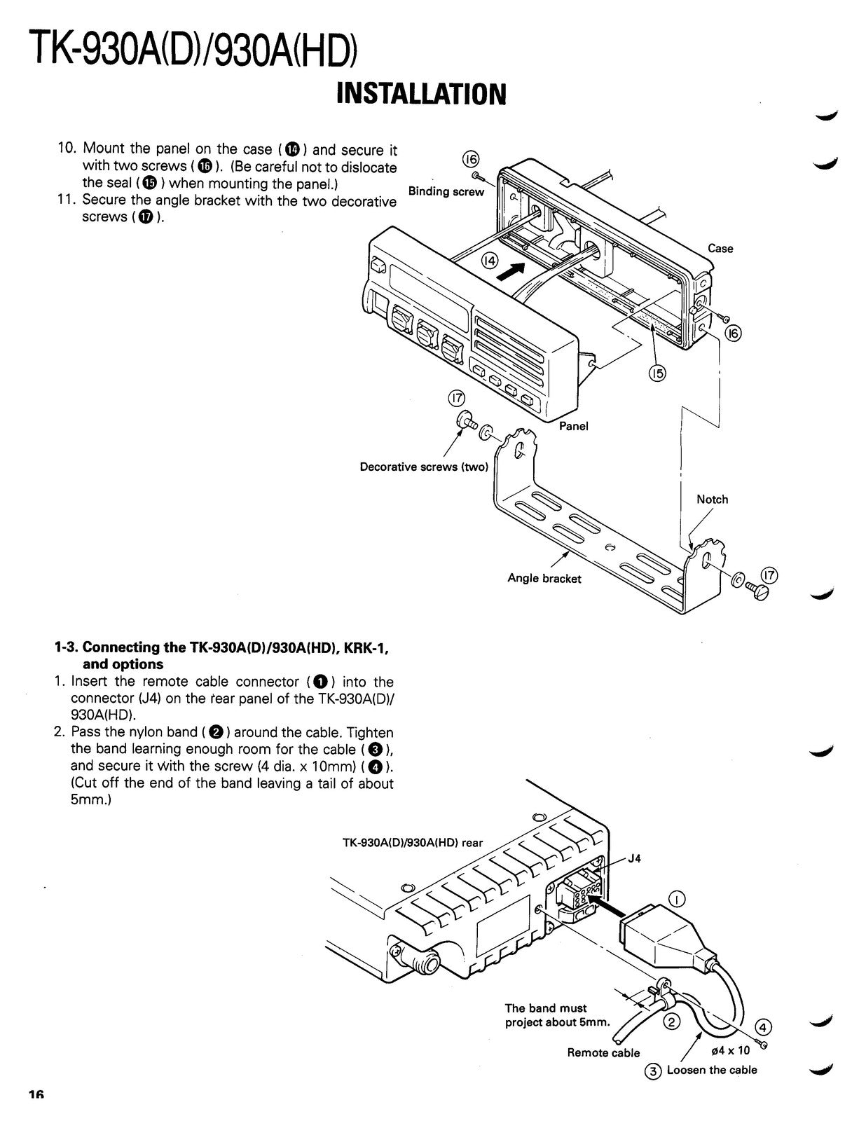KENWOOD TK-930A UHF FM Transceiver Service Manual - BOUND - COVERS - XL FOLDOUTS