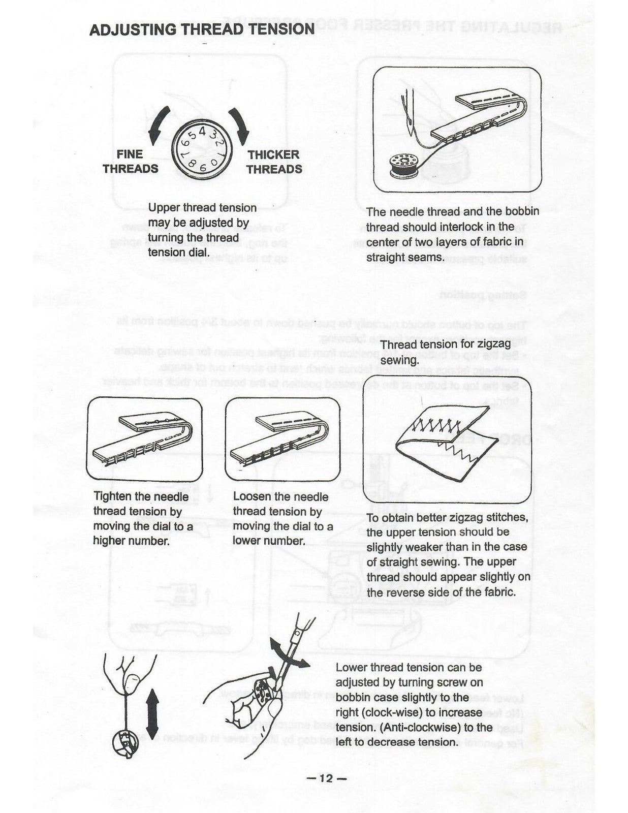 NECCHI Royale 3204 3205 Series Sewing Machine Instruction Manual - WIRE BOUND