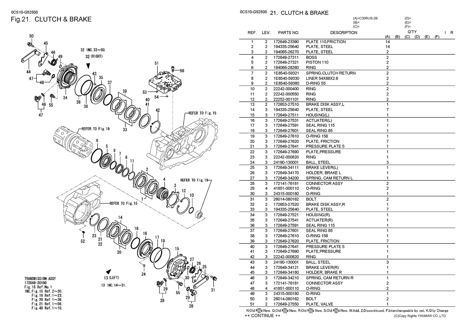 YANMAR C30RUS-2B Crawler Carrier Parts Catalog Manual 2012 - WIRE BOUND - COVERS