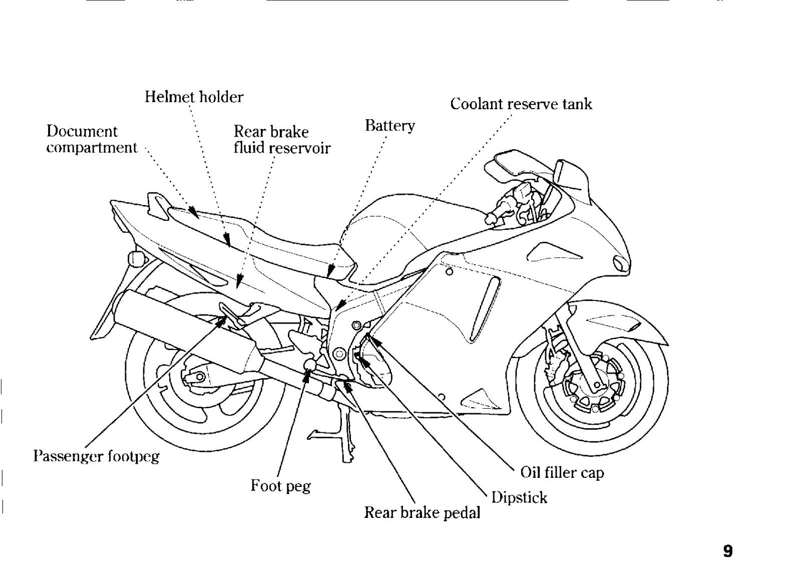 HONDA CBR1100XX Motorcycle Owners Manual 2004 - BOUND - COVERS - XL FOLDOUTS