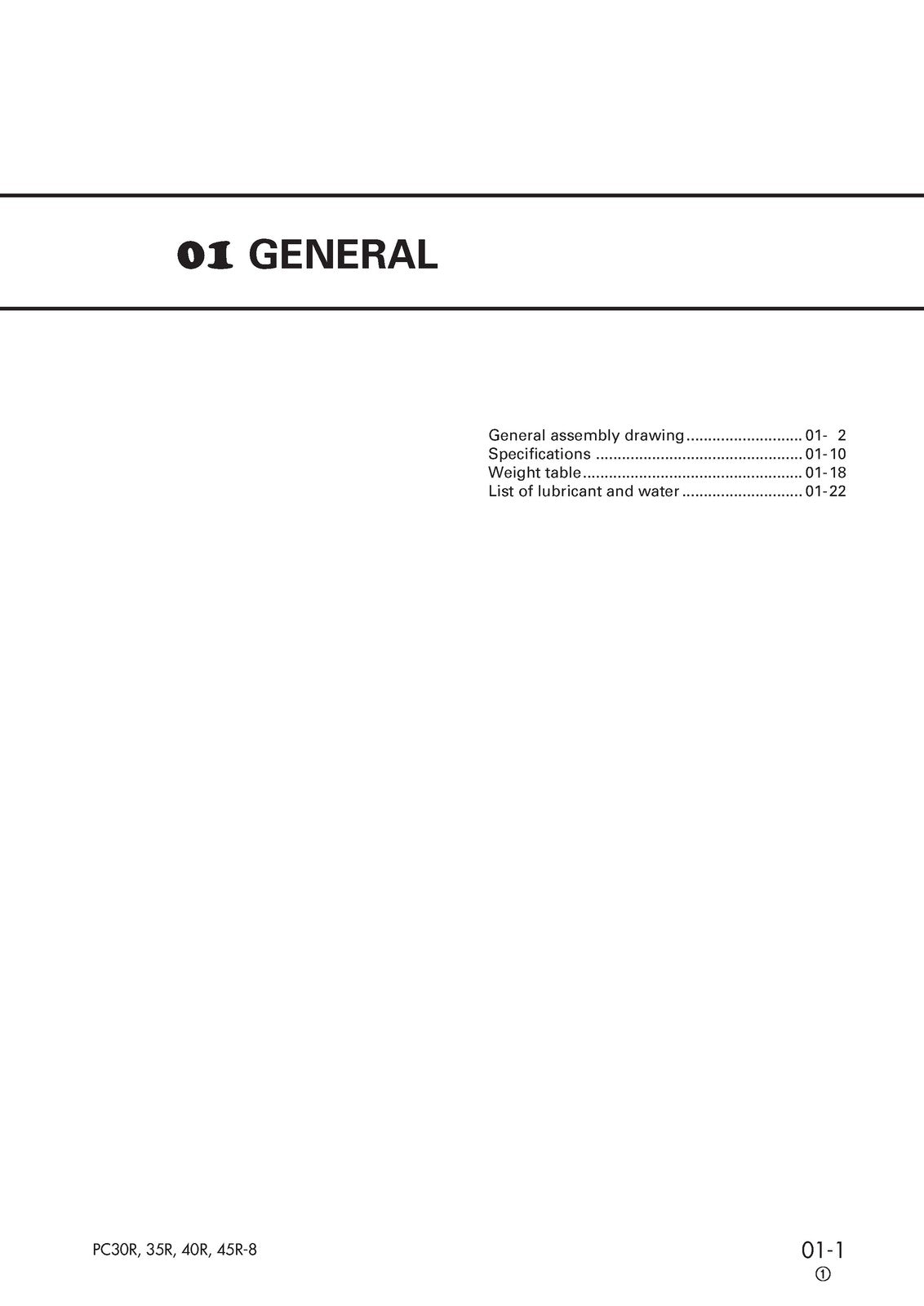KOMATSU PC30R-8 PC35R-8 PC40R-8 PC45R-8 SHOP MANUAL - BOUND - COVERS - FOLDOUTS